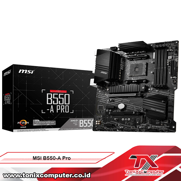 MSI B550-A PRO ProSeries Motherboard (AMD AM4, DDR4, PCIe 4.0