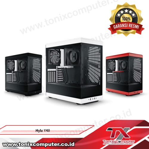 Hyte Y40 Red – S-tier Aesthetic Atx Case – Tonix Computer