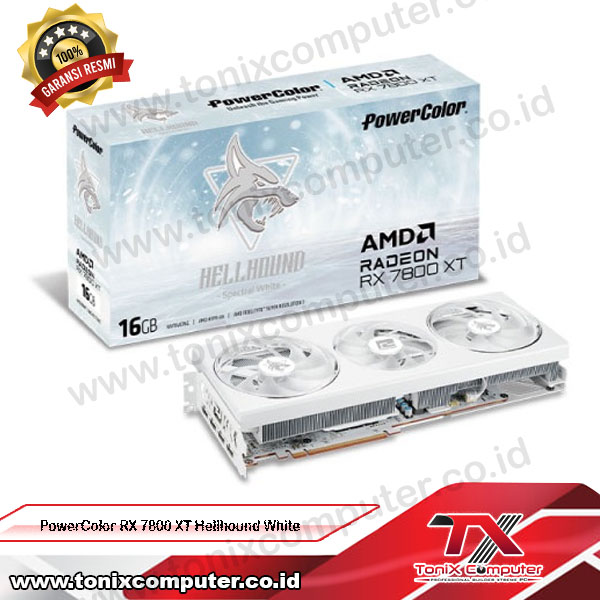 Hellhound Spectral White AMD Radeon™ RX 7800 XT 16GB GDDR6 - PowerColor